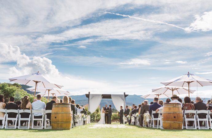 Outdoor wedding in the Rocky Mountains