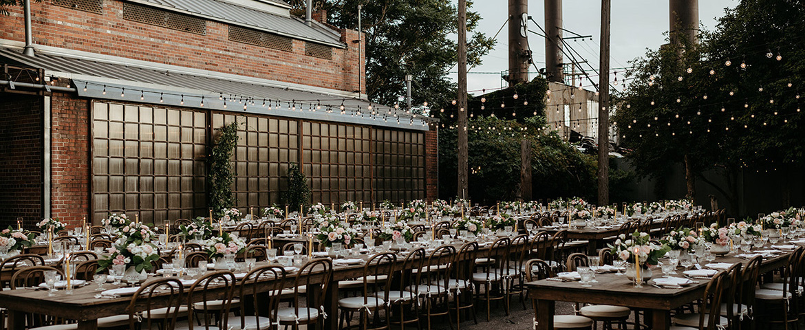 Outdoor seating at blanc