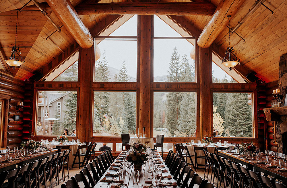 Rustic interior lodge in Breckenridge, Colorado