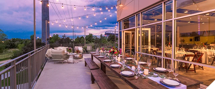 Exterior view of the patio at the Children