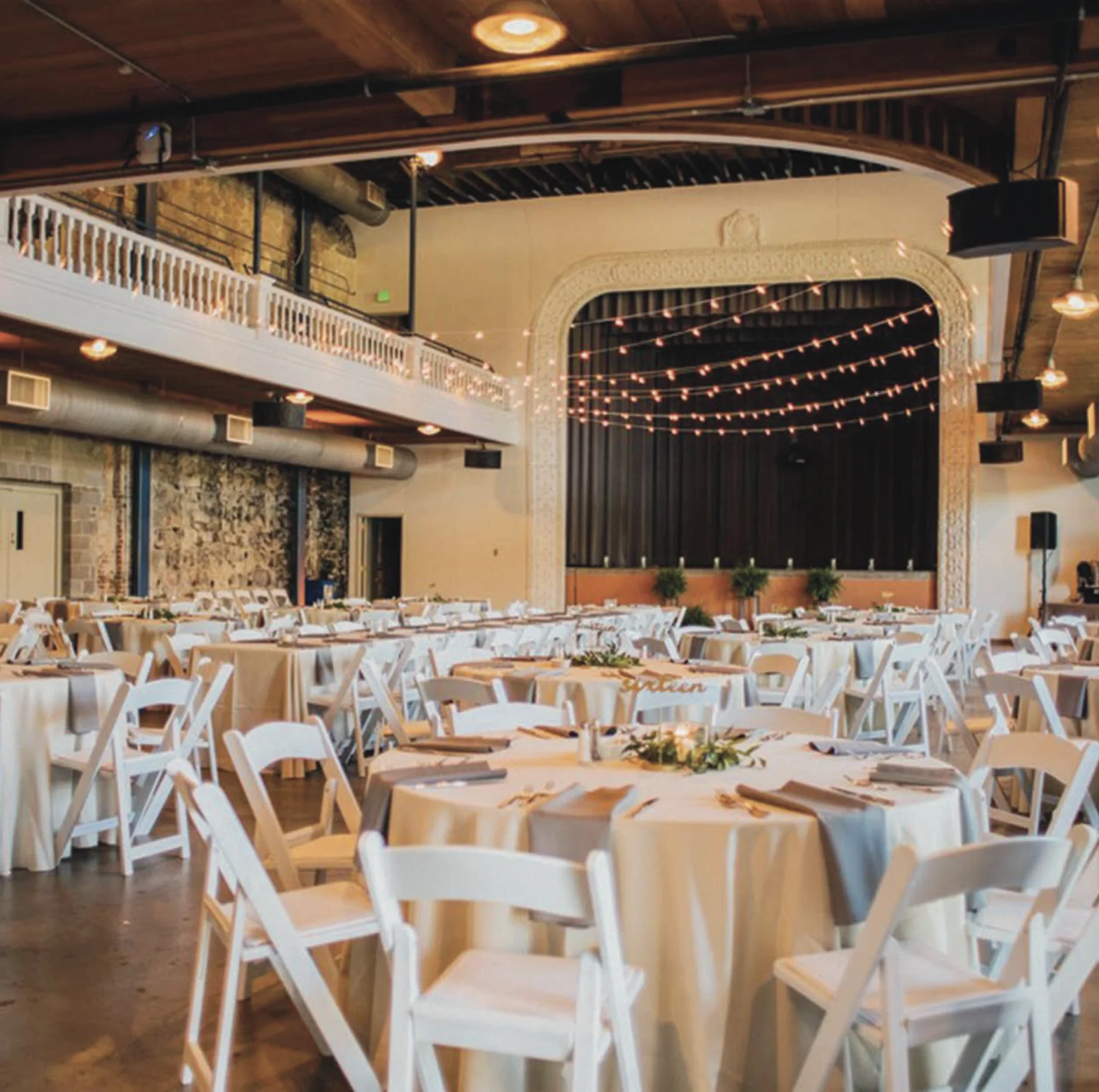 Inside the ballroom of the Tivoli Student Union