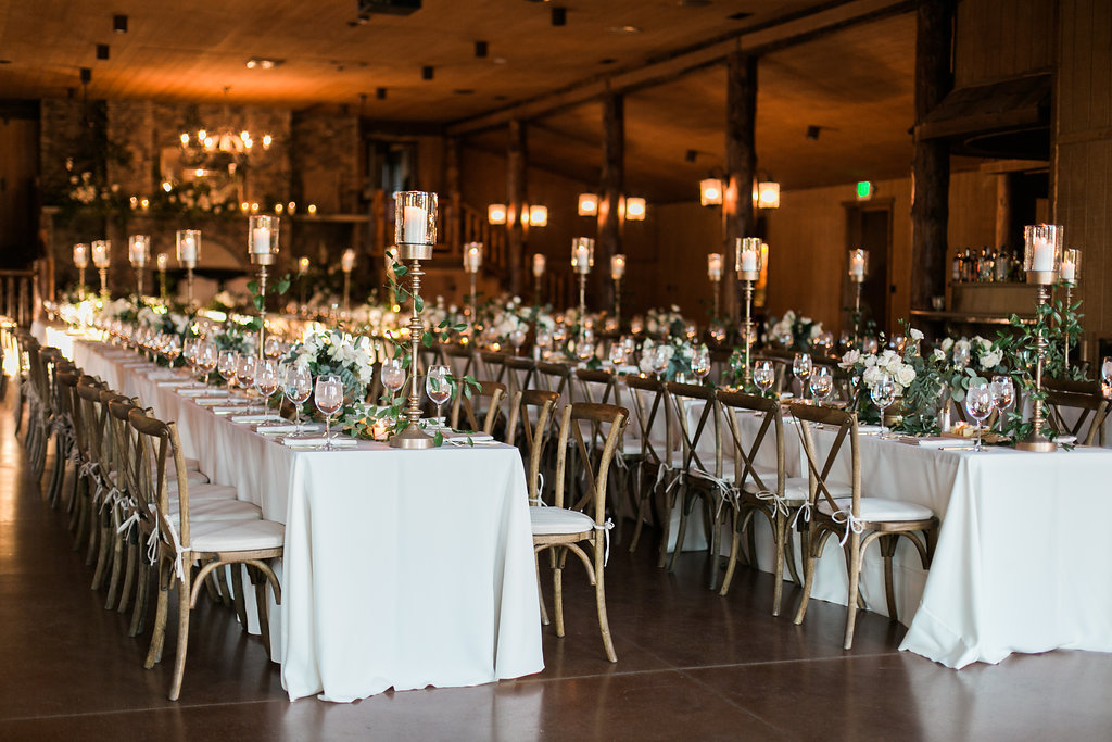Tables decorated inside Albert