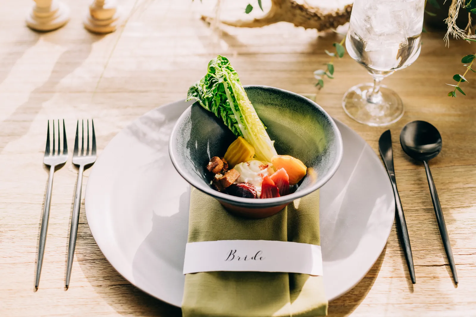 beet and romain salad