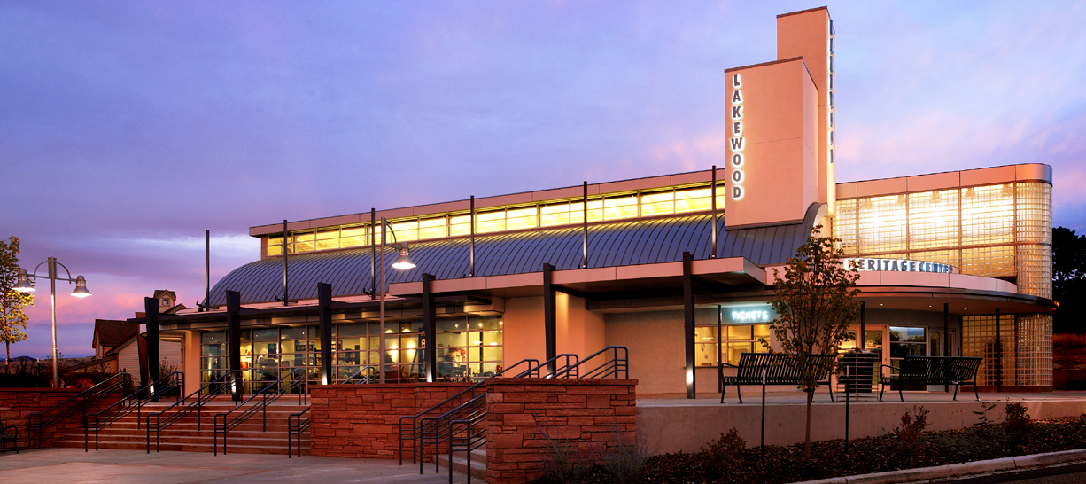Heritage Lakewood Belmar Park Visitor Center at night